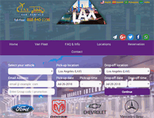 Tablet Screenshot of lax-van-rentals.com